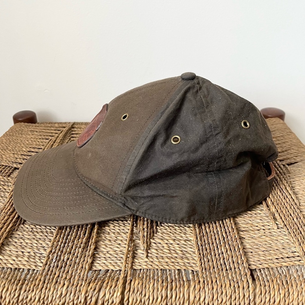 Polo Ralph Lauren Hat Men’s Brown Oilcloth Wax Hat Guide Sportsman Hunting - Picture 3 of 9